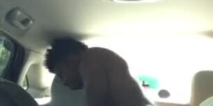 Fucking a huge ass slut in my car