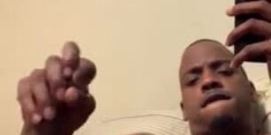 Horny black catching one before work