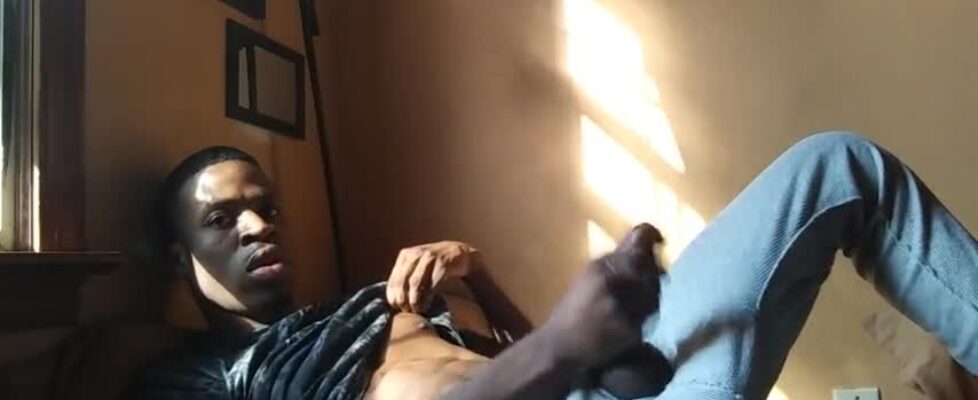 African peasant masturbating in his room