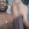 Black guy with a huge black cock solo