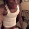 Black thug banging a white slut with his panties on