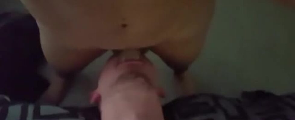 Horny white dude deepthroats a horse black cock