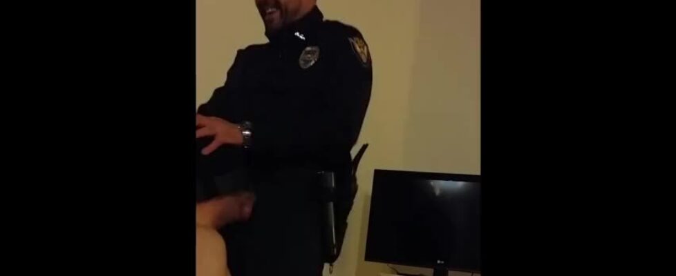 Police face fucks a young neighbor brutally