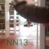 Wanking my fat curved cock at the library