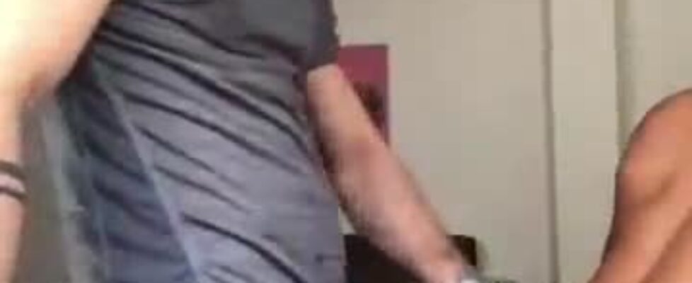 Sexy bearded white stud pounding a muscular black ass