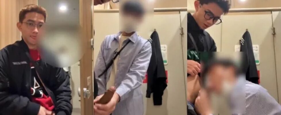 Ducal_39 blowjob in the public toilets