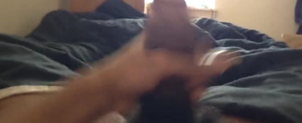 Rubbing my fat piece of black meat
