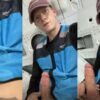 Amazon driver jerks off in the back of his truck