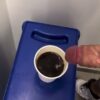 Pouring some milk to my boss coffee