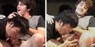 Qisenh a blowjob while gaming