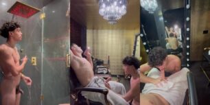 Ashton wright gets a blowjob from alex myers