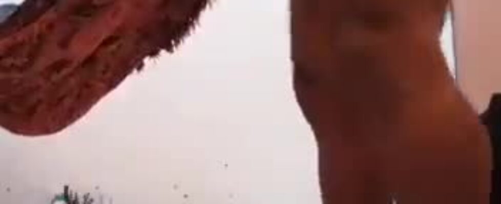 Black midget bull showing his delicious huge cock