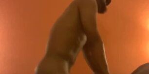 Hung black banging a hot muscle bubble butt