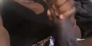 This black has a huge donkey cock