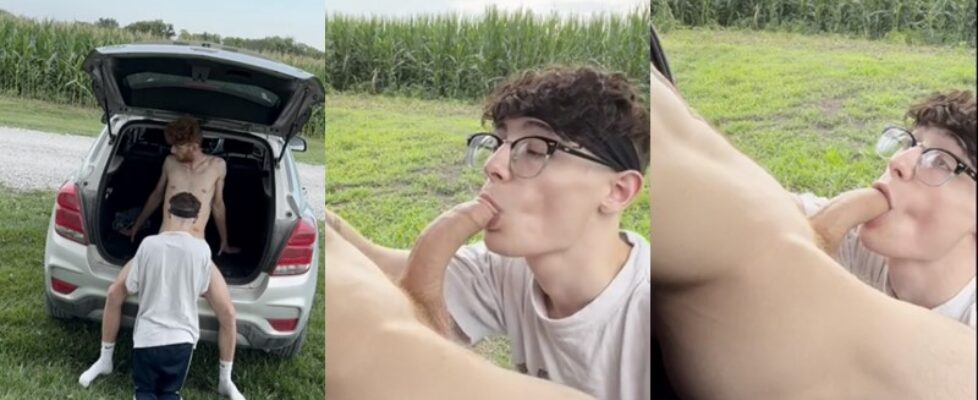 Twinkriley blowjob in the car