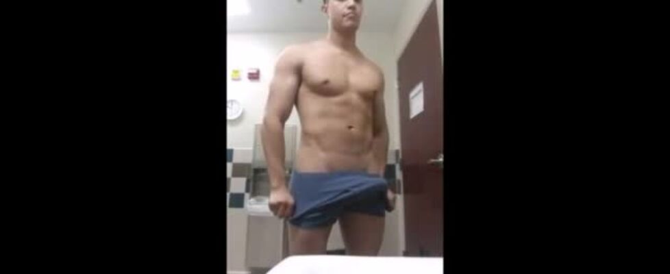Beautiful latin soldier doing a solo show
