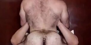 Big muscular hairy ass nailing his boyfriend huge cock