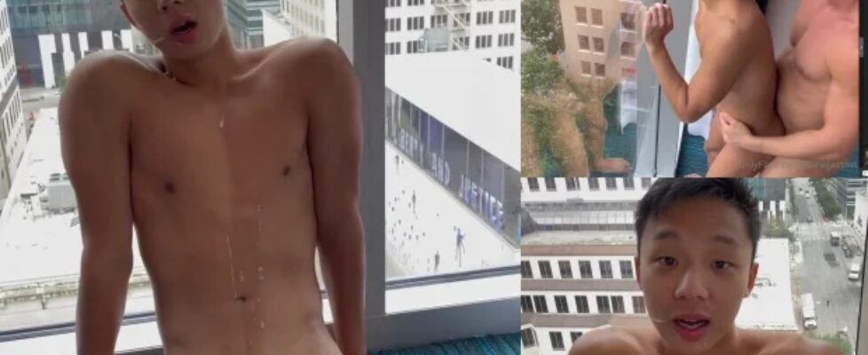 Daniel jaxson fucking my twink against the window for the neighbors to see