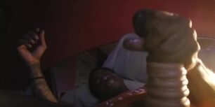 Using a flesh light to masturbated my huge tasty cock