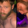 Bearded guy sucks a cock in the car