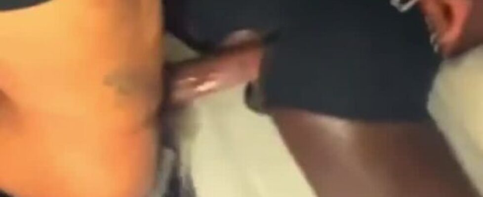 Burying my huge cock in this tight black ass
