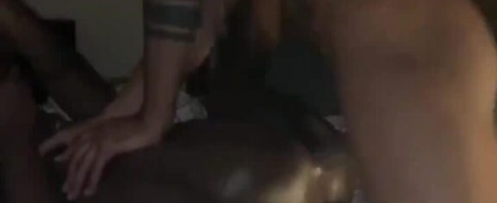Horny football player a wide open black ass