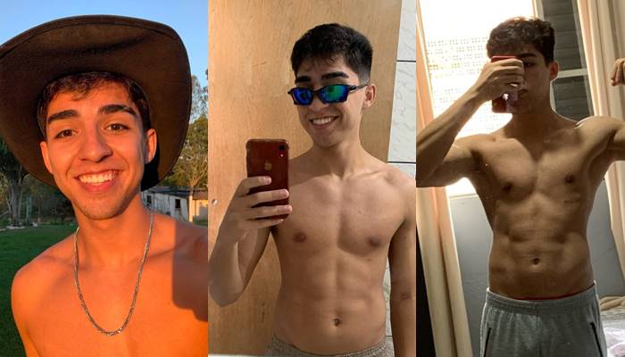 Quick clip of tiktoker tiago tiguera showing off his cock