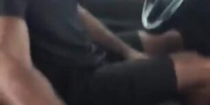Sucking my boyfriend in the car wash