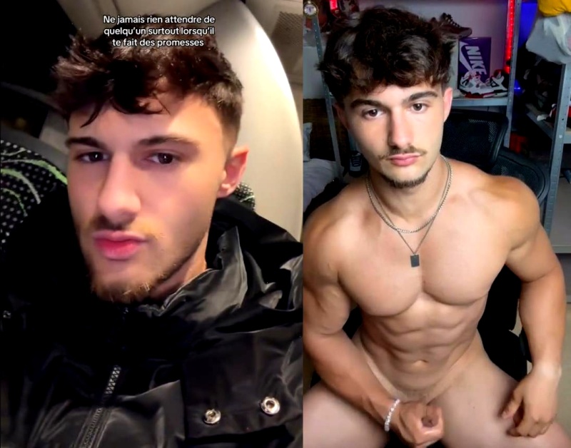 Hot tiktoker jerks off