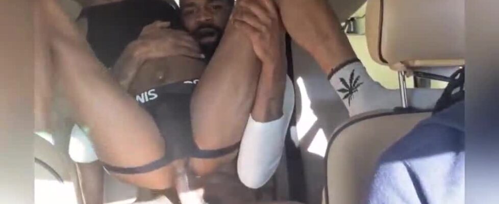 My horny friends having sex in my new car