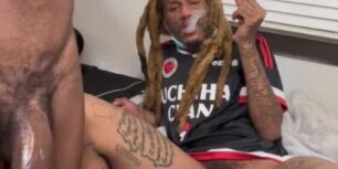 Nailing my jamaican friend and shooting a load on his ass