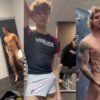 Compilation of sucking, fucking, and jerking in the gym locker room