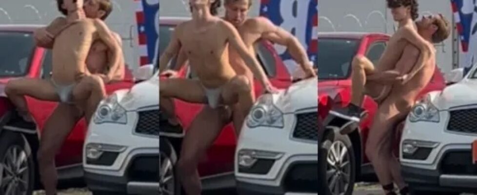 Dom king (king_media) fucking for all to see in the parking lot