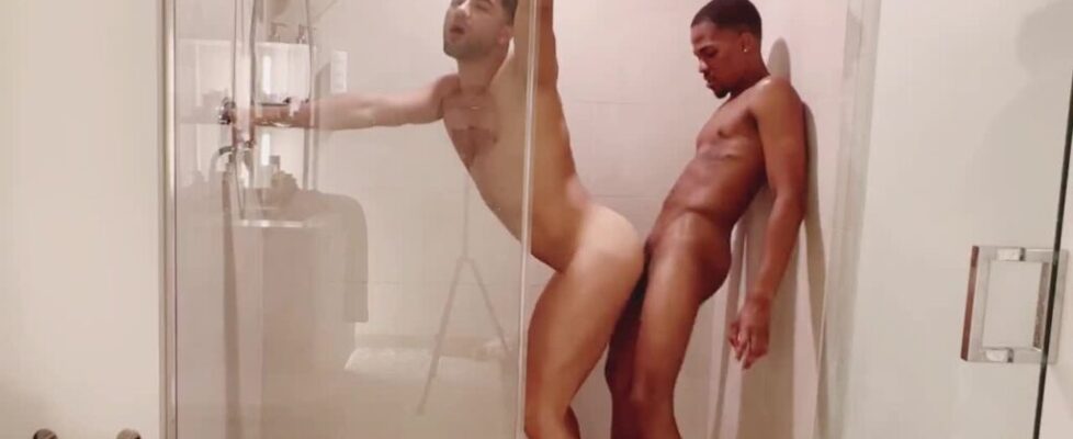 I seduced a beautiful black stud to fuck him in the house