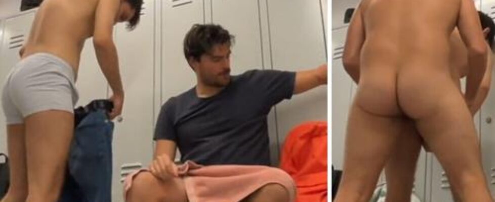 Leandro bellmer and lorenzo bernini fuck in the locker room