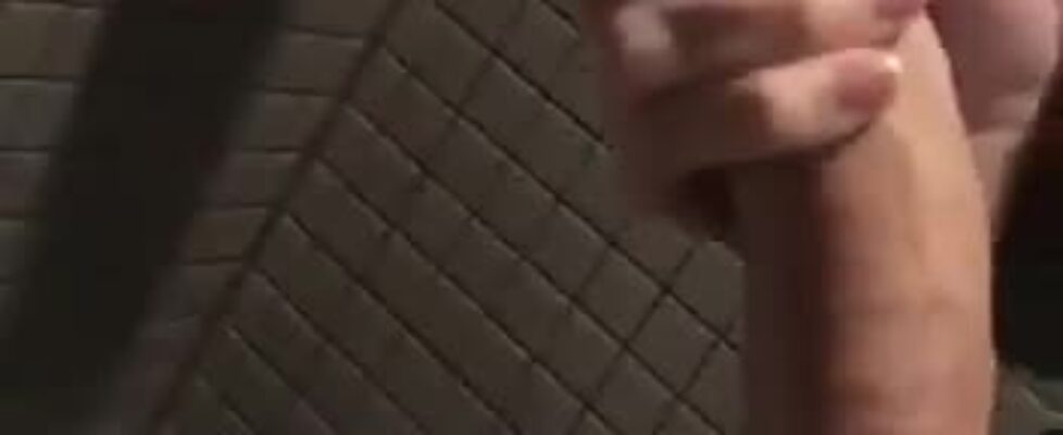 Rubbing my huge perfect curved cock