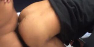 Two freshmen college guys fucking in the bathroom