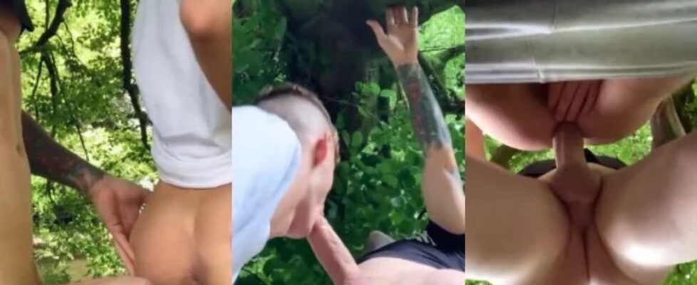 Mickfitness and clayton fox fuck in the woods