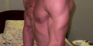 Muscular young dude with lots of energy fucks a nice tight ass