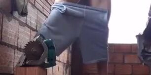 Jerking off very early in the morning in front of the neighbors