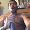 Hot Black Daddy Masturbates On Cam