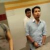 Group of guys rubbing their cock in a public bathroom