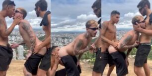 Hariel_xxx stopping to fuck on the overlook during a hike