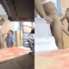 Manager caught sucking off new employee