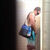 Spying in the gym bathroom